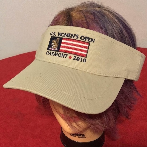 VTG US Women's Open 2010 Oakmont PA AHEAD Golf Visor Hat Cap OSFA Strapback New - Picture 1 of 6